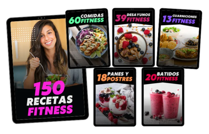 150 Recetas Fitness contenido del producto