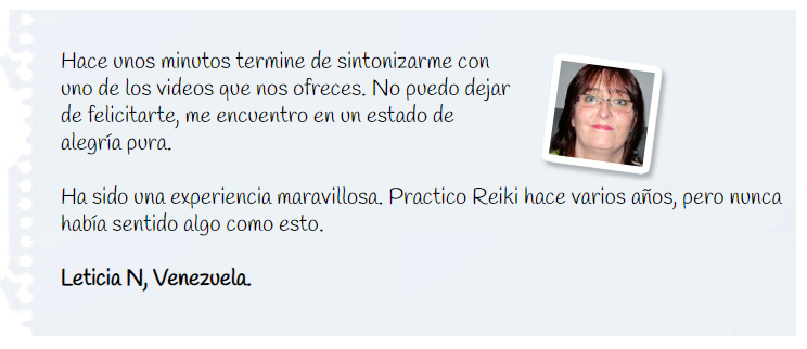 Curso Maestro Reiki testimonio 2