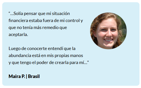 Sanando tu Abundancia testimonio 2