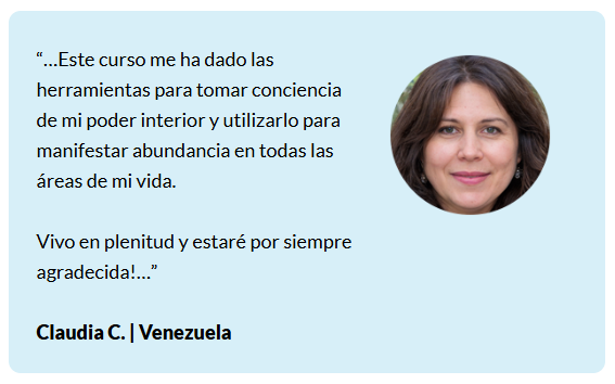Sanando tu Abundancia testimonio 3